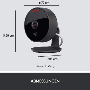 Camera de supraveghere Logitech Circle View, 180 unghi, 1080p HD, negru - Img 9