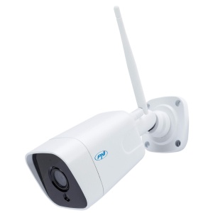 Camera de supraveghere PNI IP55 5MP Wireless, AlbNegru, cu microSD