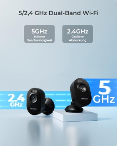 Camera de supraveghere Reolink Lumus 2K, vedere nocturna color, Wi-Fi dual-band, negru - Img 5