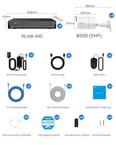 Camera de supraveghere Reolink RLK8-410B4-5MP, 5MP, 8CH, 2TB HDD, IR nocturn - Img 9