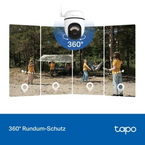 Camera de supraveghere Tapo C615G 4G LTE, 360, 2K, nocturna color - Img 8