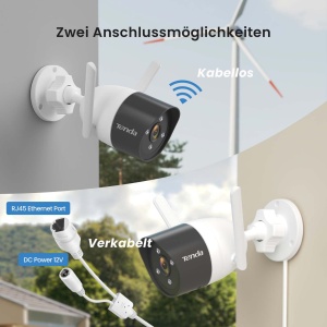 Camera de supraveghere Tenda K4W-3TC-1T, 4 camere 2K, 1TB HDD, IP66 - Img 5