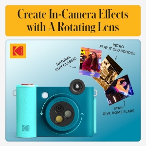 Camera digitala instantanee Kodak Smile cu Bluetooth, 10MP, albastra - Img 5