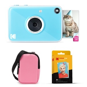 Camera digitala Kodak Printomatic cu husa (Rosa) si 20 de coli foto Zink, 10MP - Img 1