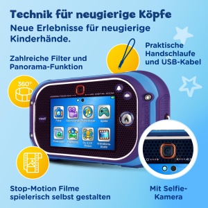 Camera digitala pentru copii VTech KidiZoom Touch 5.0, 3.5 touch display, 5 MP - Img 4