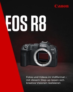 Camera foto Canon EOS R8, 24.2MP, 4K, 2 baterii incluse - Img 2