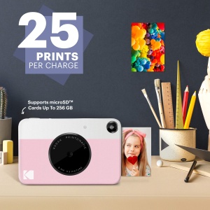 Camera foto instant Kodak Printomatic 5MP Roz Fotografie si imprimare pe hartie ZINK 2x3 - Img 2