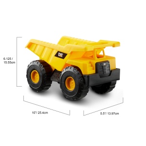 Camion de jucarie CATERPILLAR 82061, 25 cm, cu helmet si accesorii - Img 3