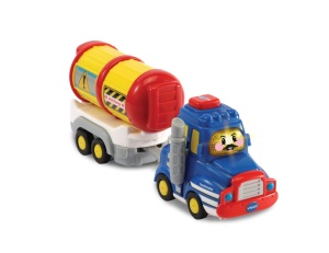 Camion de transport VTech 80-540204 cu remorca, sunete si melodii
