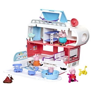 Camioneta de vacanta Peppa Pig cu 4 figurine si accesorii interactive - Img 4