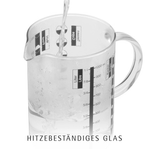 Cana de masurare din sticla WMF Gourmet 1 l, rezistenta la caldura, cu scala precisa - Img 4