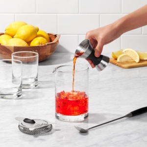 Cana de masurare dubla OXO din inox, 10-45 ml, cu maner antiderapant - Img 6
