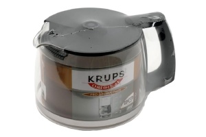 Cana de sticla Krups F03442 pentru espresoare, 10 cesti, neagra