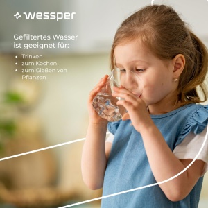 Cana filtranta Wessper D3 SLIM 2,7L cu LED, BPA free, Mint - Img 4