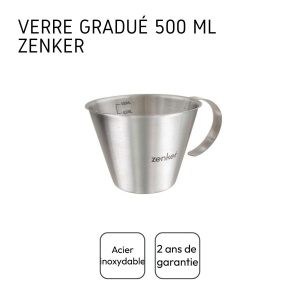 Cana gradata Zenker FCK44992 500ml inox cu maner si cioc - Img 5