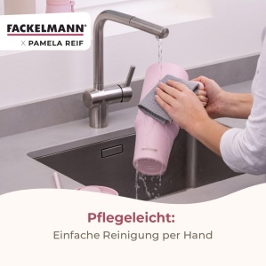 Cana izotermica Fackelmann Pamela Reif 1200 ml din otel inoxidabil, roz - Img 7