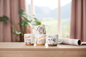 Cana Portelan 400ml NICI Lass Mich Nachdenken, Culoare Gri, Design Pisica - Img 5