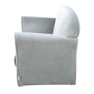 Canapea pentru copii roba Lil Sofa, gri, cu brate, 78 cm, confortabila - Img 4