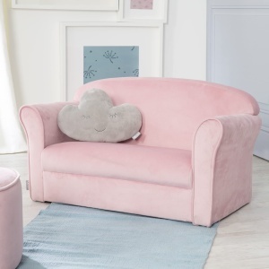 Canapea pentru copii roba Lil Sofa, rozmauve, cu perne de sprijin, 78 cm - Img 2