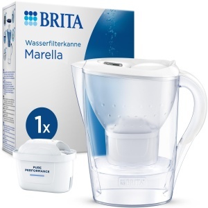 Canistra de filtrare apa BRITA Marella, 1.4 litri, cu cartus Pure Performance - Img 1