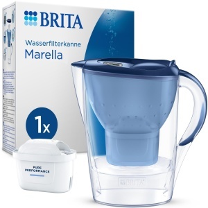 Canistra filtrare apa BRITA Marella, 1.5 litri, cu cartus Pure Performance