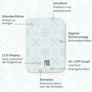 Cantar de bucatarie digital Beurer KS 19 Vintage 5 kg ultraflat design vintage - Img 2