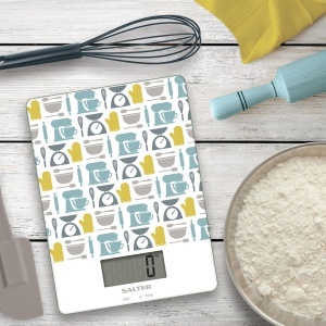 Cantar de bucatarie digital Salter 1102 GNBLDR, 5 kg, functie TARA, platforma din sticla - Img 3