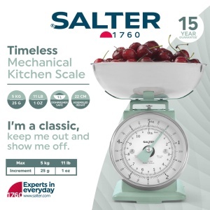 Cantar de bucatarie mecanic Salter Timeless, capacitate 5 kg, design elegant - Img 2