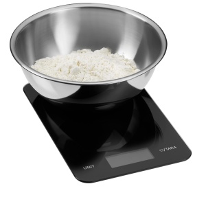 Cantar digital de bucatarie WMF 23 x 15 x 2 cm, cantar de copt, cantar de uz casnic, sticla securizata, precizie la gram, functie tara, greutate maxima de 5 kg, negru - Img 8