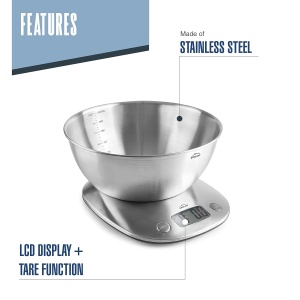 Cantar digital Lacor 61727, inox, display LCD, functie TARA - Img 3