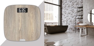 Cantar digital Rowenta Origin Light Wood BS1600 afisaj mare finisaj lemn capacitate 160 kg - Img 6