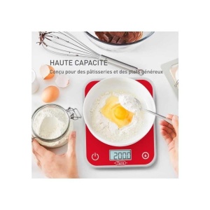 Cantar electronic de bucatarie Tefal Optiss BC50U3V0, capacitate 5 kg, display iluminat, alb - Img 4