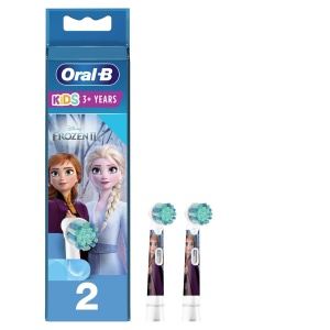 Cap de perie pentru periuta de dinti Oral-B Stages Power Kids, 2 bucati, albastru si roz