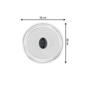 Capac anti-stropire inox Tefal Ingenio 24-30 cm, usor de curatat, design compact - Img 6
