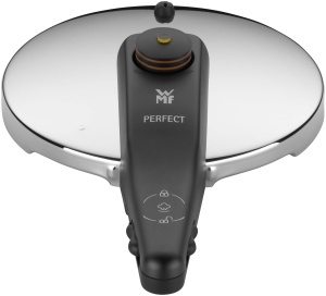 Capac pentru oala sub presiune WMF Perfect O 18 cm Cromargan 25L 2 trepte de gatire - Img 3