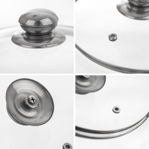 Capac pentru oale si tigai Orion Group, 22 cm, din sticla rezistenta la caldura - Img 4