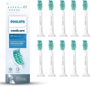 Capete de perie electrica Philips C1 ProResults, 10 bucati, alb, pentru igiena orala