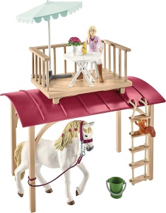 Caravana pentru jocuri de rol Schleich Horse Club 42593, 95 piese, accesorii incluse - Img 6