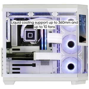 Carcasa Gaming ATX Mars Gaming MC-3TCORELCD, Ecran IPS 7,2, Alb - Img 4