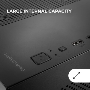 Carcasa Gaming MicroATX Mars Gaming MC-3TLITE, Sticla Temperata, Negru - Img 7