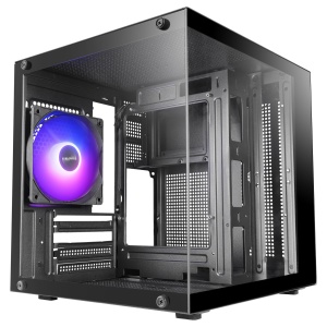 Carcasa PC Mars Gaming MC-Cube, MicroATX, Ultracompacta, Neagra - Img 1