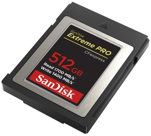 Card de memorie CFexpress SANDISK Extreme Pro 512 GB, 1700 MBs citire, 1400 MBs scriere - Img 2