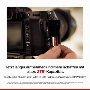 Card de memorie SanDisk Extreme PRO SDXC UHS-II V60, 256 GB, 300 MBs citire, 210 MBs scriere - Img 3