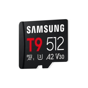 Card microSD Samsung T9, 512 GB, UHS-I U3, 200 MBs citire, negru - Img 2