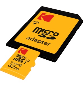 Card microSDHC Kodak EKMSDM32GHC10K 32GB, viteza citire 85MBs, cu adaptor SD - Img 3