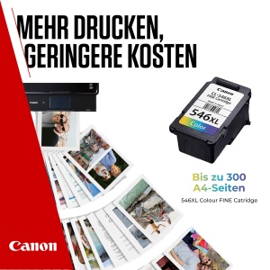 Cartus de cerneala Canon CL-546XL, capacitate mare, culoare CMY - Img 5