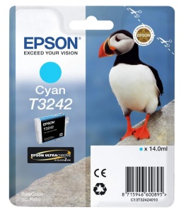 Cartus de cerneala original Epson C13T32424010, 14 ml, cyan