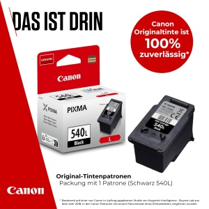 Cartus Tinta Canon PG-540L Original Negru, Capacitate Mare, Pana la 300 Pagini - Img 2