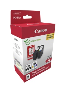 Cartuse de cerneala Canon PG-585XL si CL-586XL, 300 pagini, negru si colorat - Img 2