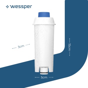 Cartuse de filtrare de apa Wessper pentru aparat de cafea complet automat, filtru de schimb pentru DeLonghi DLSC002, SER3017, ECAM, ESAM, ETAM, SECAM, Seria S, cartuse de filtru pentru aparate de cafea - pachet de 6 - Img 5